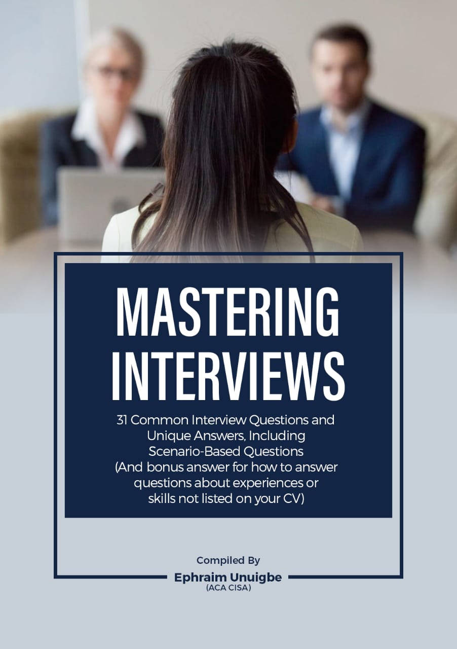 Ephraim Unuigbe Mastering Interviews book cover — Career (Career Professional Series, financial literacy)